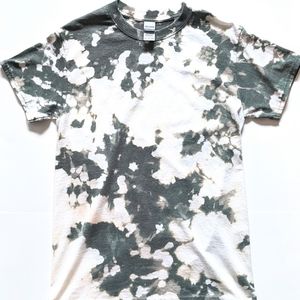 Olive Green Unisex Reverse Tie Dye Tee